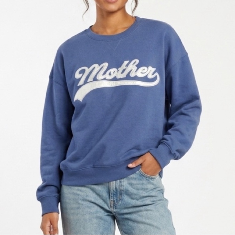 Grayson Threads Mother Graphic Sweatshirt Blue Crewneck Pullover Size XL